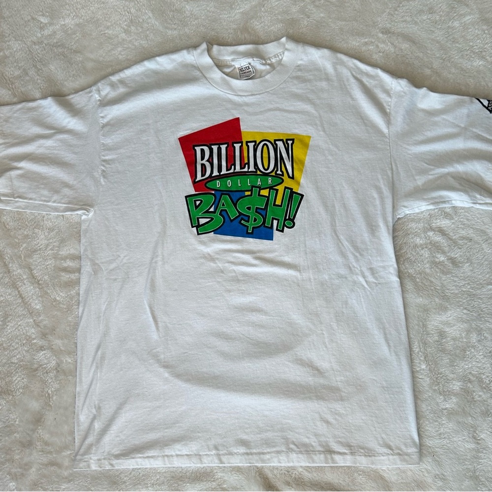 Vtg 90s Billion Dollar Bash Graphic T-Shirt Single stitch